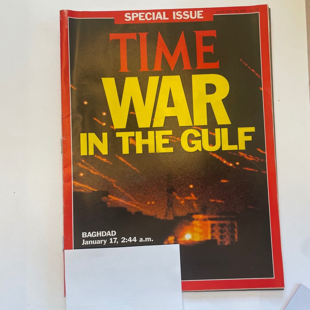 Time Magazine January 28 1991 War In The Gulf Desert Storm Special Issue Vintage